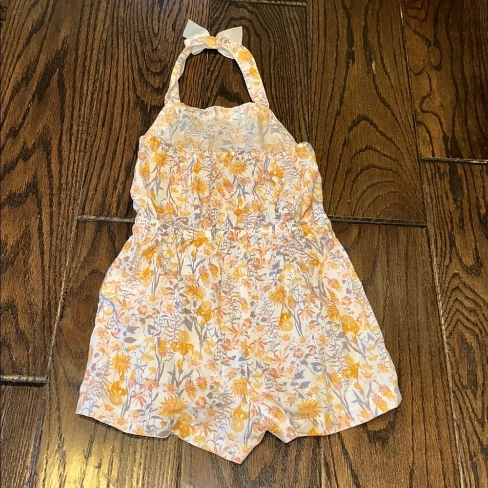 Rachel Zoe Kids Floral Romper - Orange and Cream size 2T